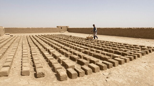 The Mud-Brick Drying