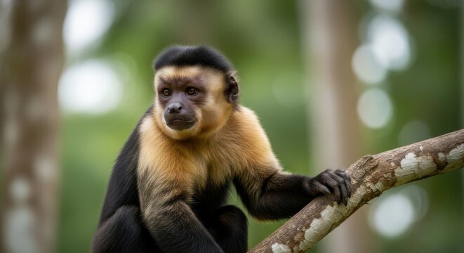 howler monkey on branch