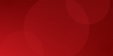 Obraz premium White circle geometric red abstract background. vector