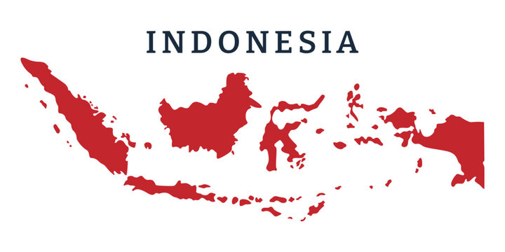 Background topographic map of the Republic of Indonesia. Indonesia and Southeast Asia