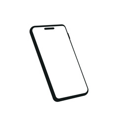 シンプルデバイスモックアップシリーズ – 斜めスマートフォン コピースペース付きベクター素材 © dododo