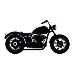 Fototapeta premium Custom Bobber Motorcycle Silhouette Vector 