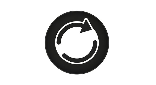 Circular Arrow Icon - Refresh, Reload, and Update Symbol.