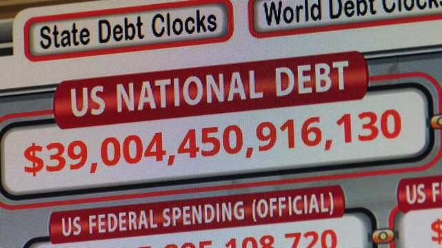 US National Debt Current Statistics Screen Capture