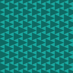 Fototapeta premium Teal geometric triangle pattern repeating seamless background for graphic design modern abstract texture with a minimalist style