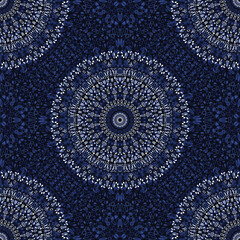 Obraz premium Boho palette garden mandala ornament pattern background - abstract winter vector art graphic design