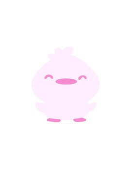 jumping motion animation of little chick