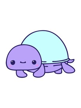 bobbing motion animation of quirky cartoon turtle