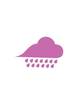 pressure popping animation of raincloud cartoon