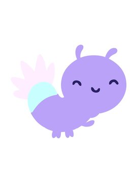 shivering motion animation of cartoon firefly bug