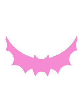 pixelize effect animation of halloween bat symbol