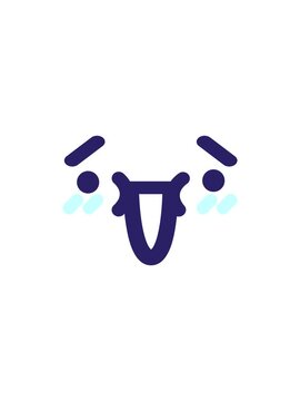 flashy sales animation of cute embarrassed face icon