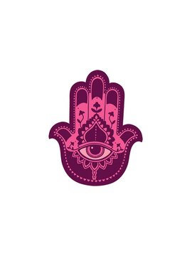 pressure popping animation of tattoo in traditional style of a hamza