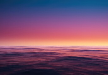 Fototapeta premium Hypnotic blank landscape visualization. Fluid gradients of electric colors blend across a surreal, dreamy, empty horizon plane, blank, field, atmospheric