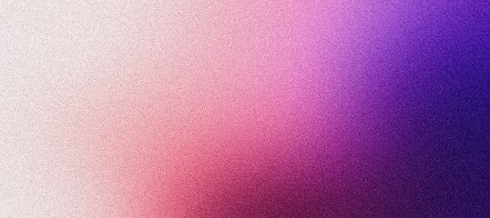 Fototapeta premium Magenta purple pink color gradient background grainy effect abstract noise texture web banner header poster design