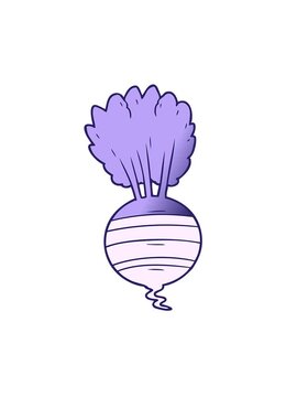attention grabbing animation of cartoon of a root vegetable