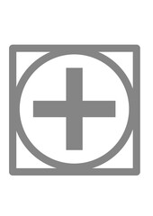 Obraz premium Plus and minus vector icon on a white background