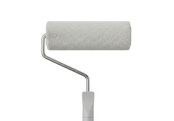 Obraz premium Paint roller on transparent background for painting walls and surfaces