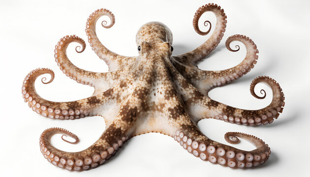 octopus isolated on white background