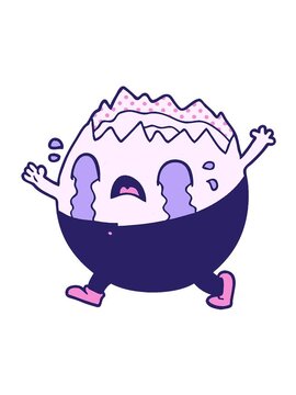 jiggle motion animation of humpty dumpty cartoon