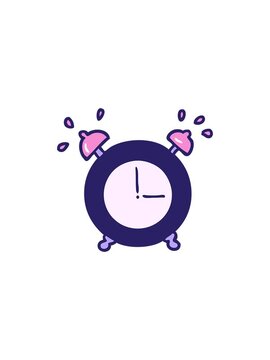 starburst effect animation of alarm clock