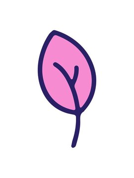 pixelize effect animation of spring leaf illustration