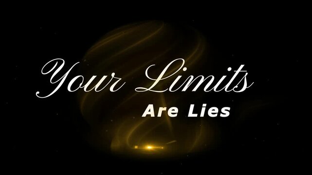 A motivational video showcasing a powerful message about overcoming personal limitations