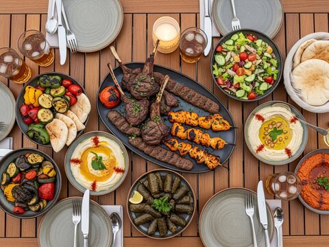 Delightful mediterranean feast