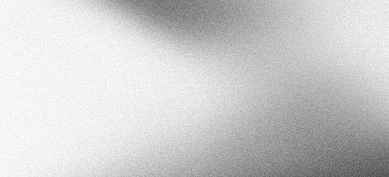 Grainy gradient background, gray black and white monochrome abstract noise texture banner backdrop design