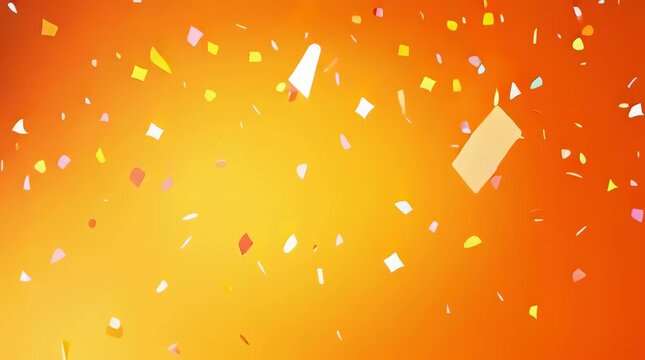 Abstract orange background with stars and bubbles texture for easter egg festive