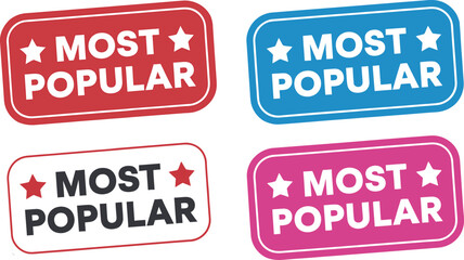 Colorful stickers declaring most popular with stars © Rahat Hossain