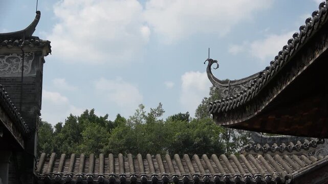 close up of tempel in china