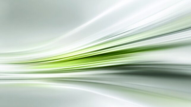 Bright luminous streaks of pale green and white flow across a dynamic abstract background
