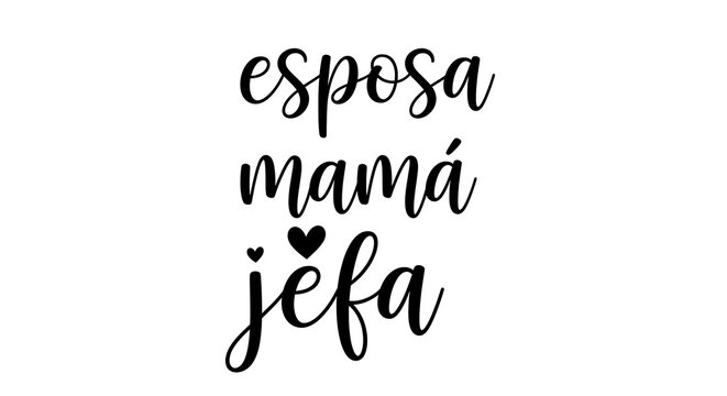 Inspirational typography with spanish words