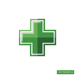 Obraz premium green cross