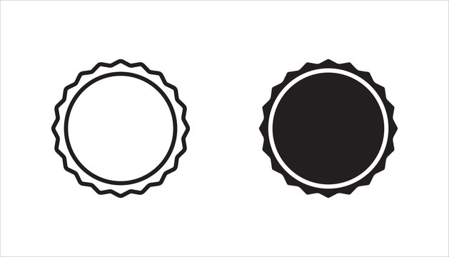 starburst vector, icon set,  sunburst badges. Simple flat style vintage labels, stickers on white background color editable