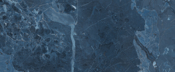 Naklejka premium Dark Blue marble texture background, natural breccia marble tiles for ceramic wall and floor, Emperador premium Italian glossy granite slab stone ceramic.