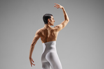 Obraz premium Rear view shot of a ballet dancer