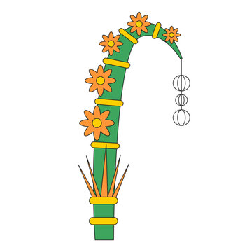 Balinese Penjor Ceremony Decoration