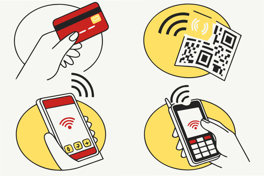 Mobile payment methods with contactless technology