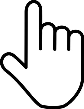 Hand cursor finger