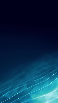 Abstract Lines And Dots Digital Technology Background Loop
Vertical animation of an abstract technology background with moving lines and dots for network digital data concept and communication seamles