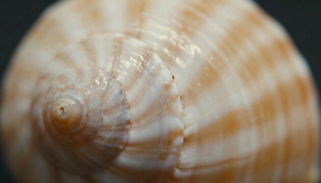 Close-up Macro Shot of a Textured Seashell Surface.