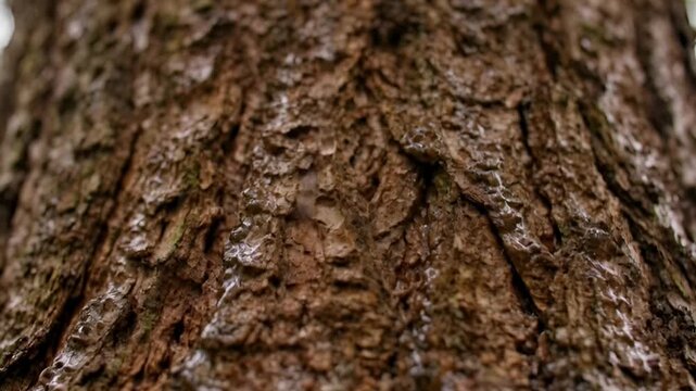 Close up of rough tree bark texture natural brown surface organic pattern