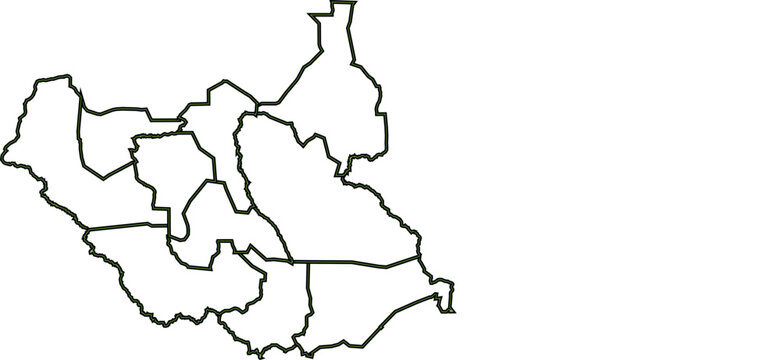 divided map of south sudan