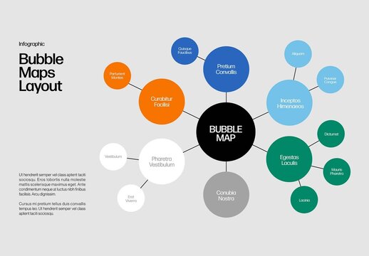 Bubble Map Infographic Template