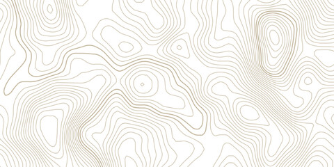 Fototapeta premium Minimal Beige Topographic Contour Line Pattern on Transparent Background with Flowing Organic Shapes, Abstract Terrain Map Design for Modern Cartography Projects.