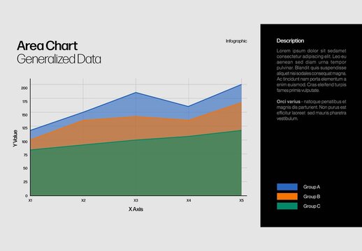 Area Chart Infographic Template