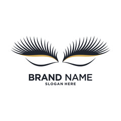 Eyelash extension icon design vector illustration with modern style