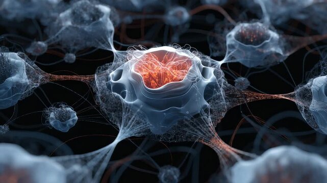 Medium closeup of a topicbased semantic knowledge panel showing interrelated facts and entities keeping the main panel sharp while the peripheral content is blurred.